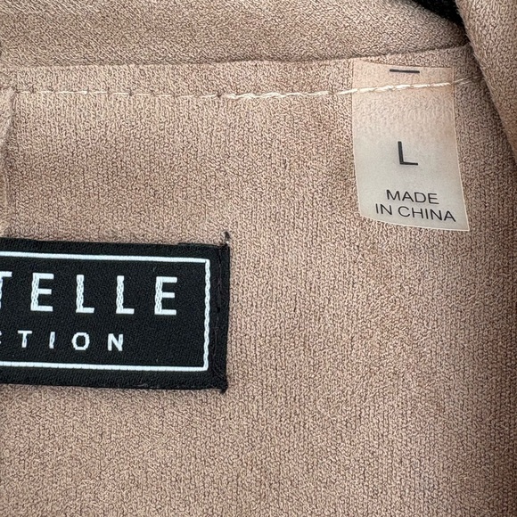 Bagatelle Collection Faux Suede Waterfall Jacket - Picture 8 of 8